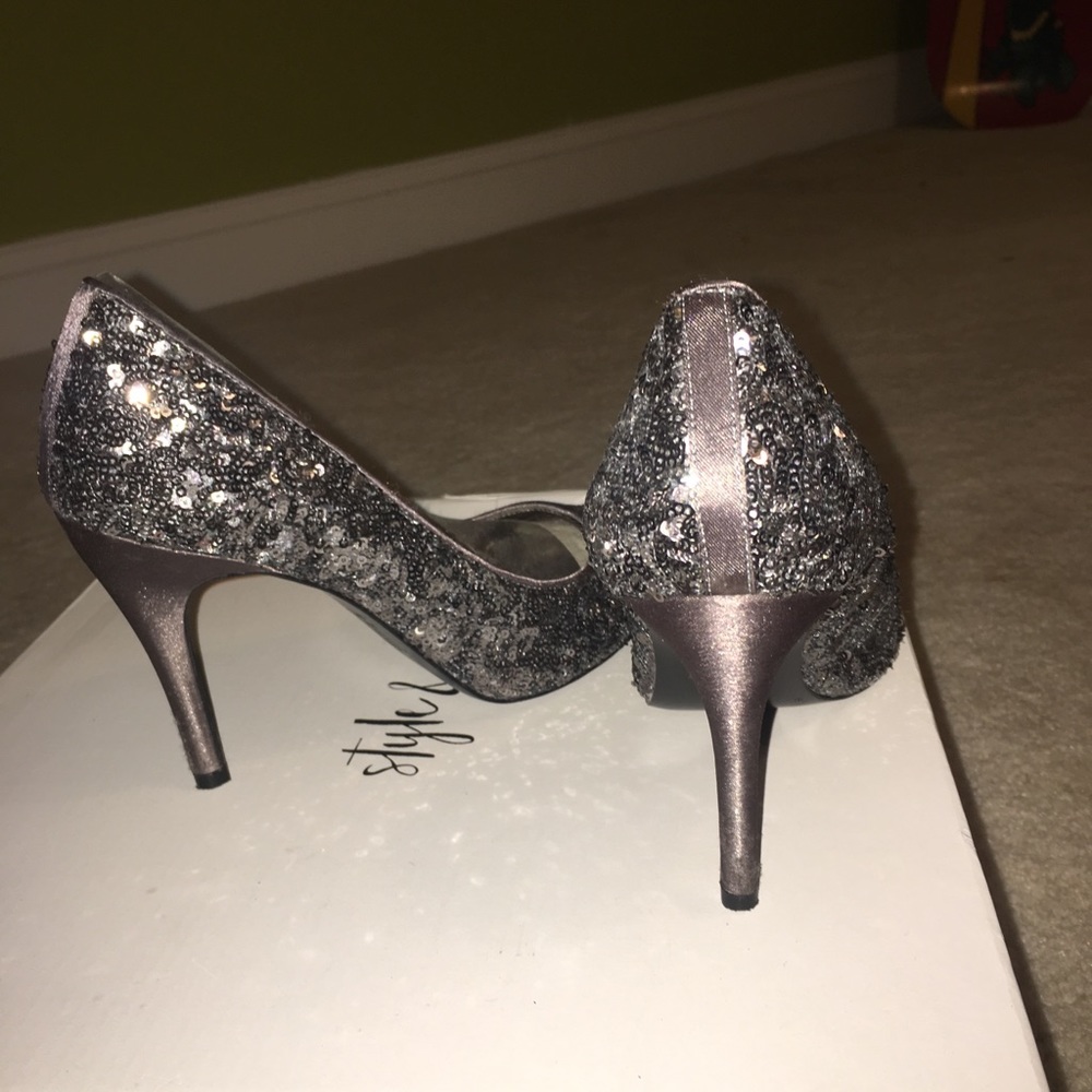 Silver Sequence Heels - image 3